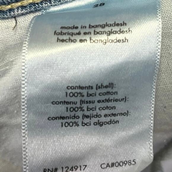 NEW WeWoreWhat Women's Rigid Denim Light Wash Distressed High Rise Dad Jeans  28 - Picture 7 of 7